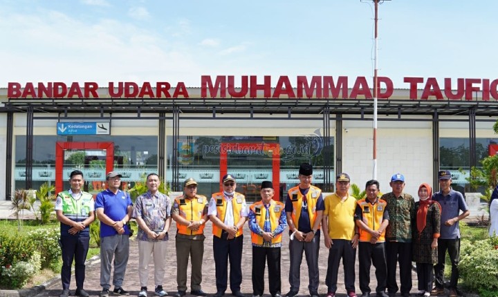 Penerbangan Perdana Susi AIR Di Bandara Muhammad Taufiq Kiemas Tahun 2023